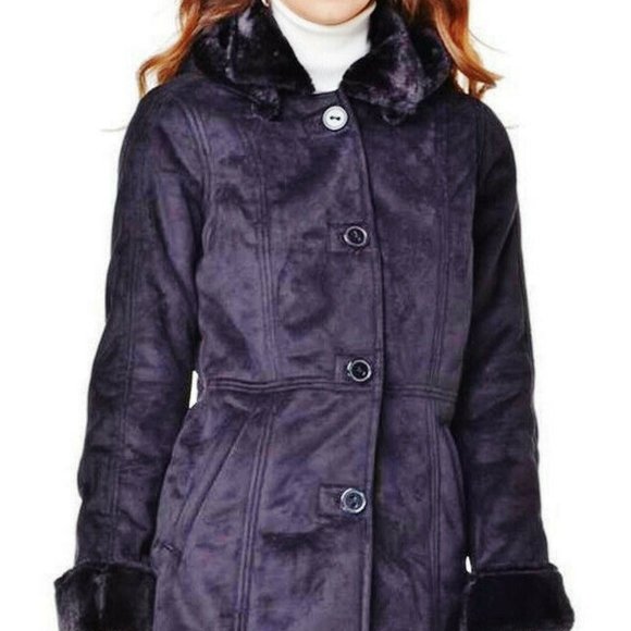 (SOLD) NWT Sporto Black Faux Shearling Winter Jacket Removable Hood 2X Orig$240 - Picture 1 of 6